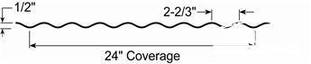 Wave Panel 24 inch Panel Profile 24 inch Wave Panel Profile